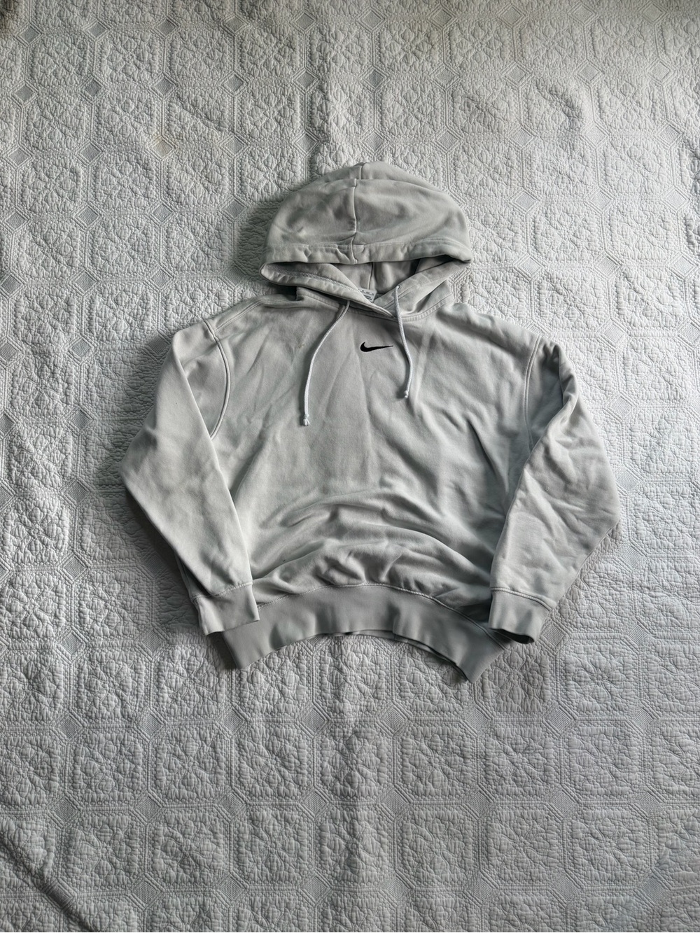Nike Light  Hooded Sweatshirt with Black Swoosh